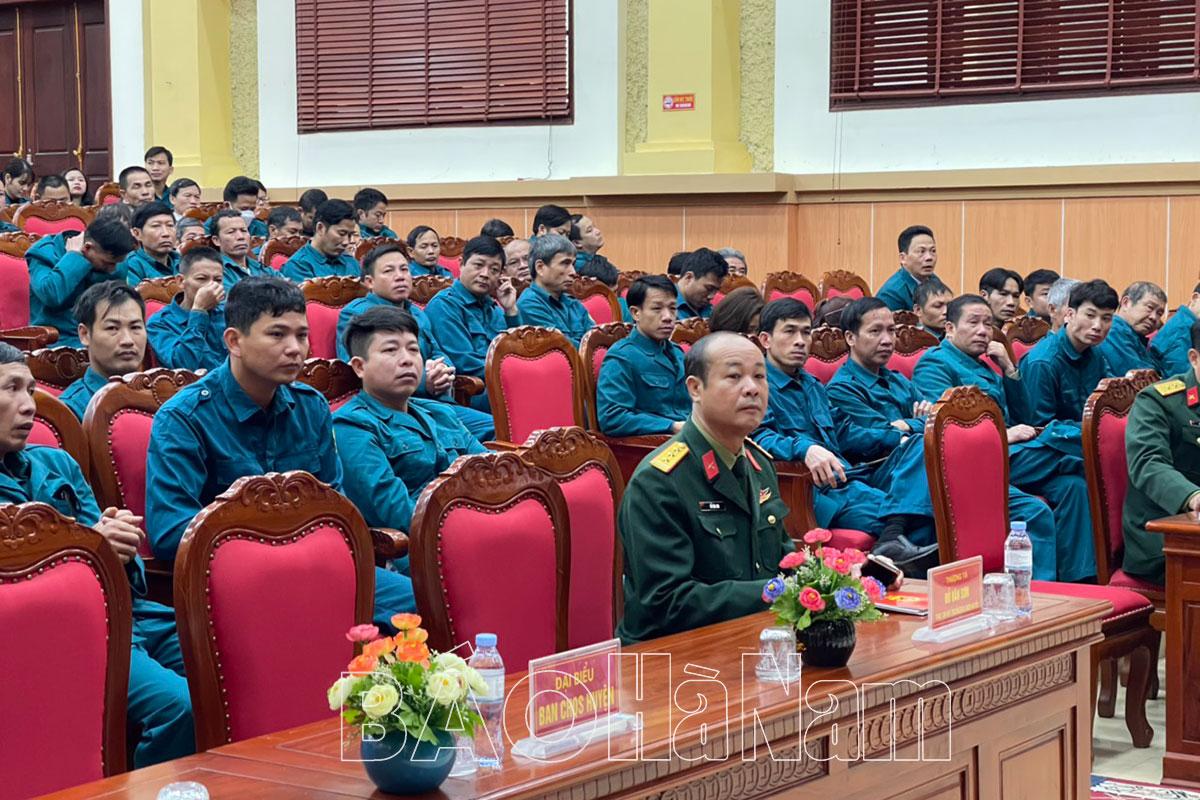 Kim Bảng khai mạc tập huấn cán bộ dân quân tự vệ năm 2023