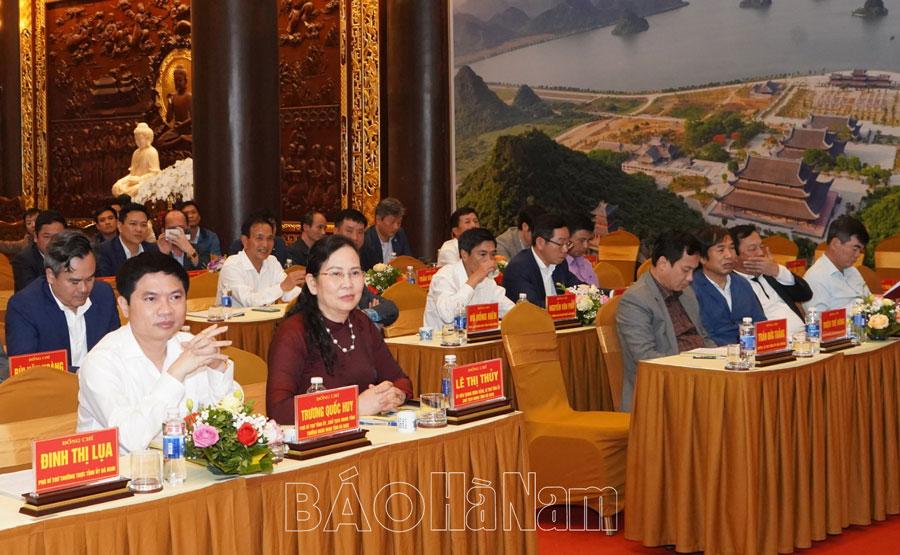 Đoàn công tác của BTV Tỉnh ủy Hải Dương trao đổi kinh nghiệm công tác lập Quy hoạch tỉnh tại Hà Nam