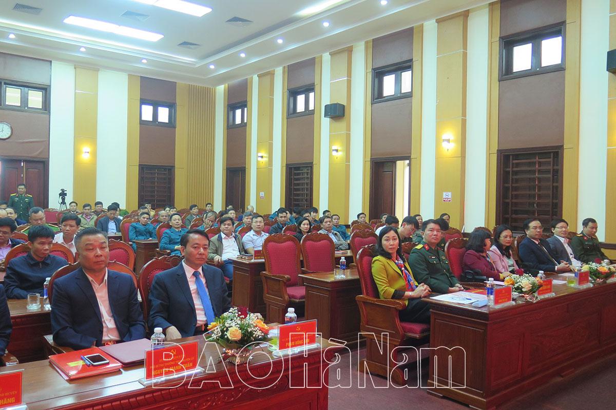 Huyện ủy Kim Bảng tổng kết 10 năm thực hiện Nghị quyết Trung ương 8 (khóa XI) về Chiến lược bảo vệ Tổ quốc trong tình hình mới