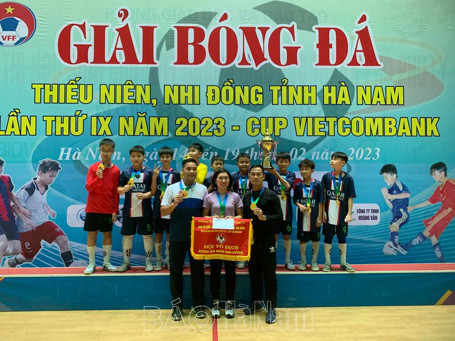 Ghi nhận tại Giải Bóng đá Thiếu niên, nhi đồng năm 2023