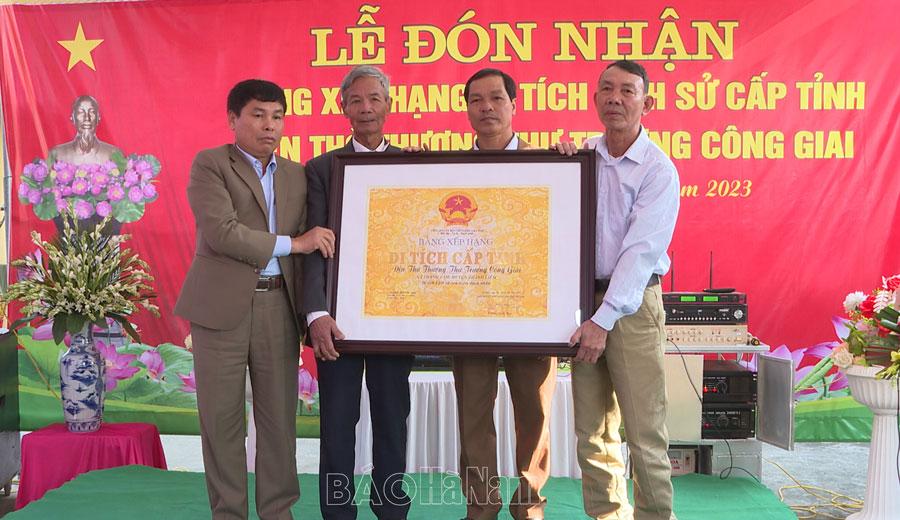 Xã Thanh Tâm tổ chức đón Bằng xếp hạng di tích lịch sử cấp tỉnh Đền thờ thượng thư Trương Công Giai