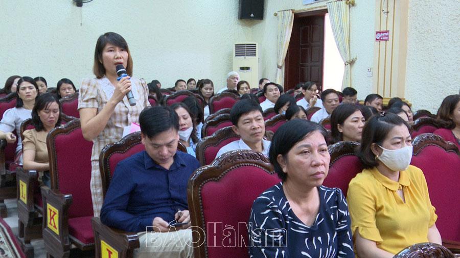 Thành ủy Phủ Lý phát huy hiệu quả việc đối thoại giữa người đứng đầu cấp ủy với các đoàn thể và nhân dân