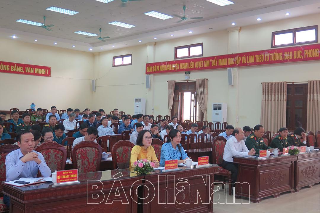 Thanh Liêm khen thưởng 24 tập thể và cá nhân trong công tác tuyển chọn, gọi công dân nhập ngũ năm 2023