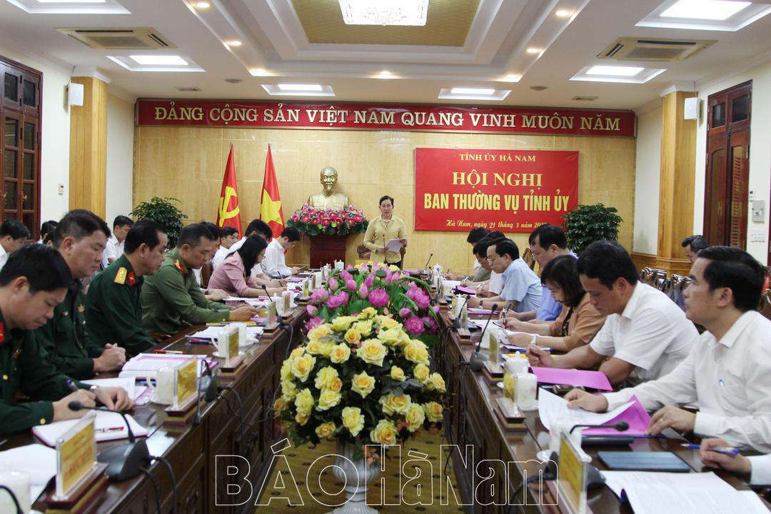 BTV Tỉnh ủy làm việc với BTV Đảng ủy Quân sự tỉnh về kết quả kiểm điểm giữa nhiệm kỳ