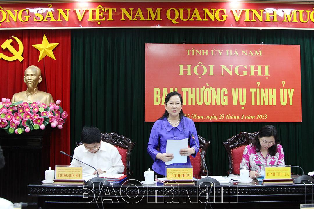 BTV Tỉnh ủy làm việc với BTV Đảng ủy Khối các cơ quan tỉnh về kết quả kiểm điểm giữa nhiệm kỳ 2020-2025