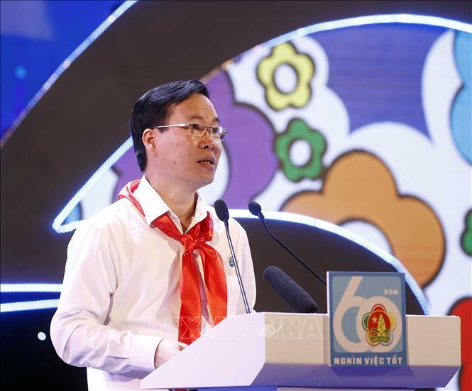 Chủ tịch nước Võ Văn Thưởng dự Lễ kỷ niệm 60 năm phong trào 'Nghìn việc tốt'