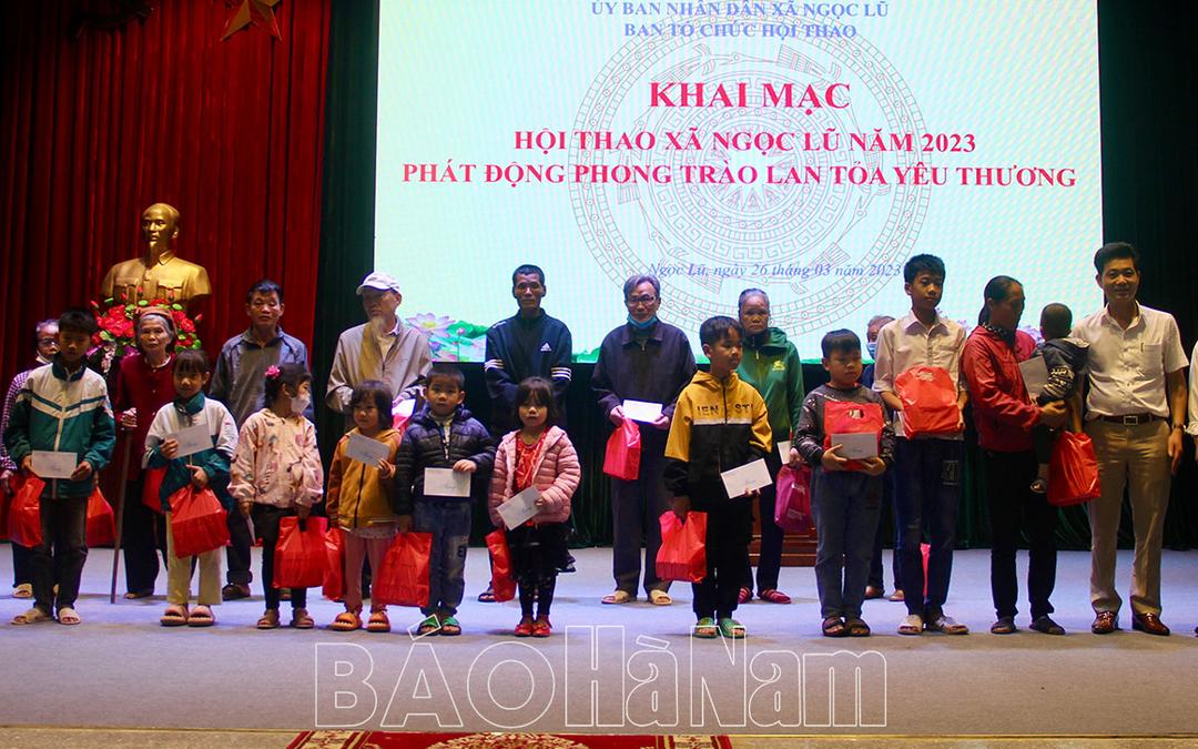 Khai mạc Hội thao xã Ngọc Lũ và phát động Chương trình “Lan tỏa yêu thương”