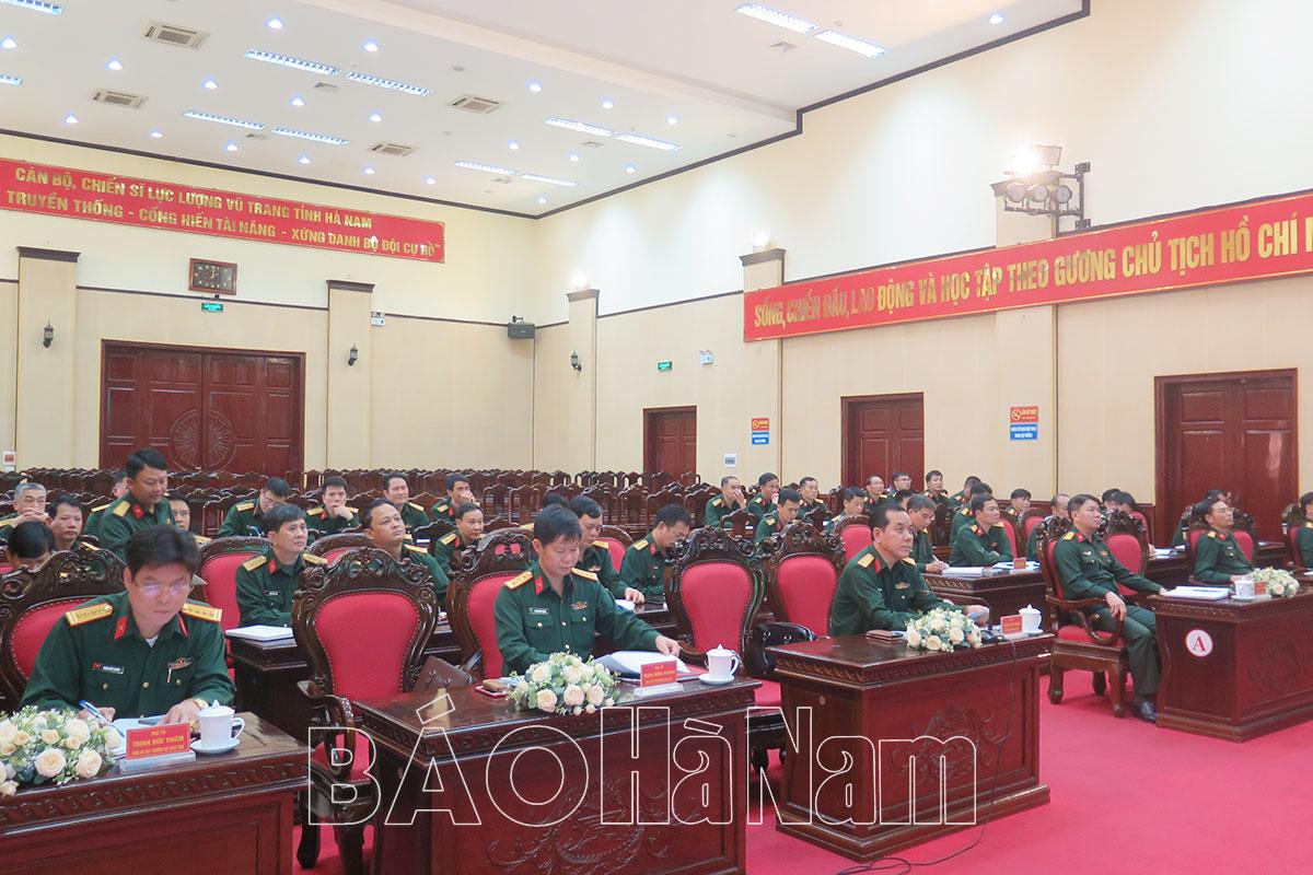 Bộ CHQS tỉnh giao ban đánh giá kết quả thực hiện nhiệm vụ quý I năm 2023