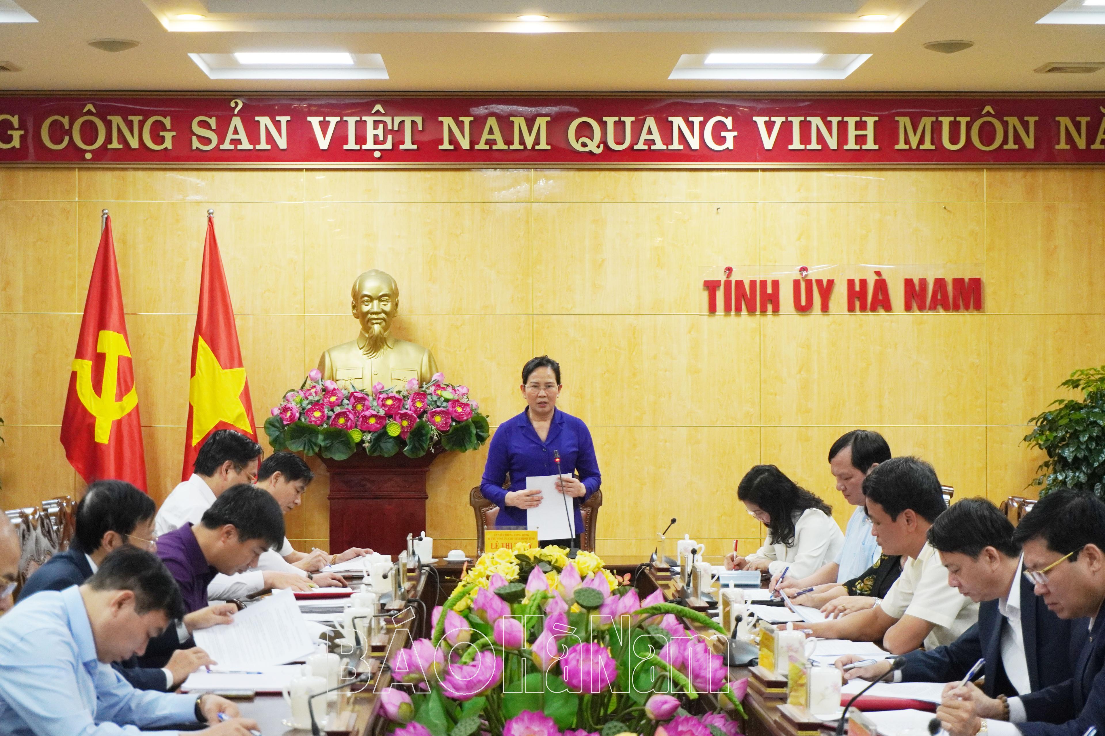 Ban Chỉ đạo 332 tỉnh đôn đốc đẩy nhanh tiến độ thực hiện các dự án đầu tư trên địa bàn