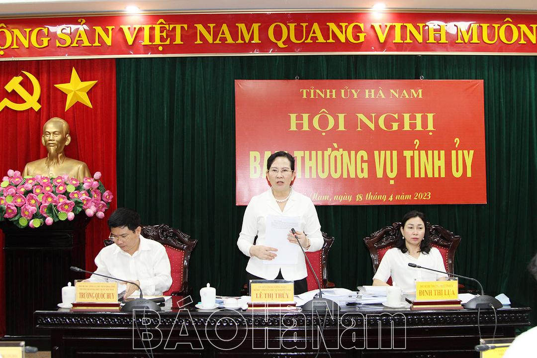 BTV Tỉnh ủy thảo luận, cho ý kiến về Quy hoạch tỉnh và các nội dung trình Kỳ họp chuyên đề HĐND tỉnh
