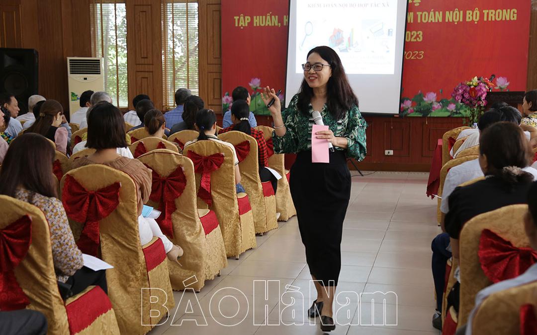 Liên minh HTX tỉnh tập huấn kiểm toán nội bộ trong HTX