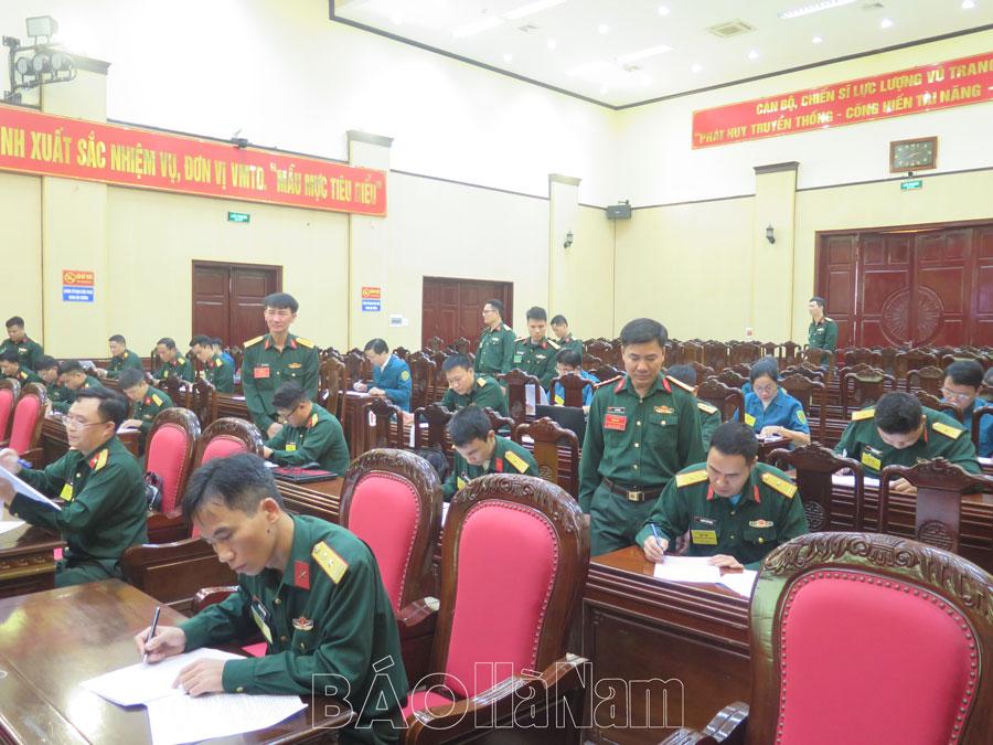 Ghi nhận ở hội thi cán bộ giảng dạy chính trị trong lực lượng vũ trang tỉnh