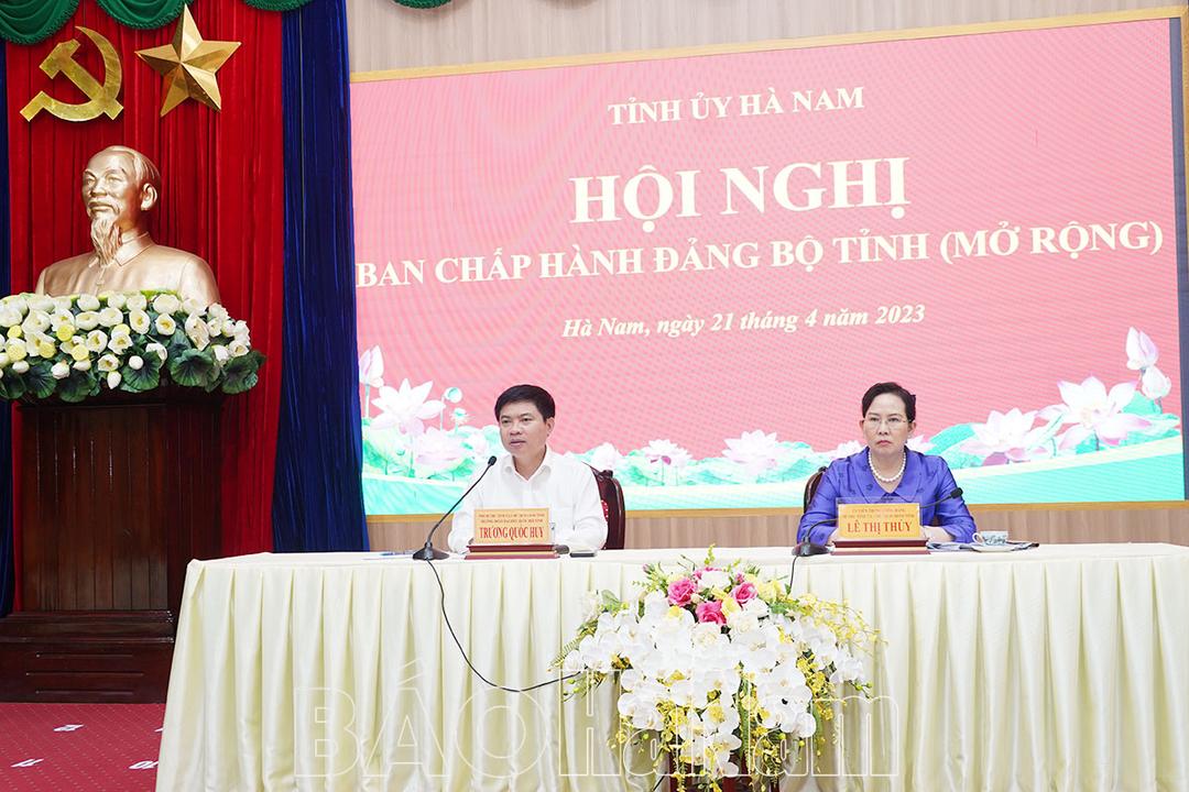 BCH Đảng bộ tỉnh tiếp tục phiên họp kiểm điểm giữa nhiệm kỳ thực hiện Nghị quyết Đại hội Đảng các cấp