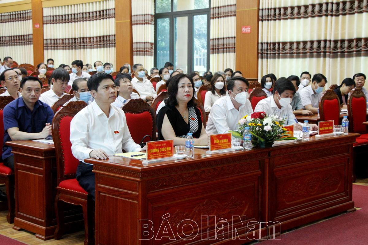 Đoàn đại biểu Quốc hội tỉnh tiếp xúc cử tri phường Thanh Châu và xã Nhật Tựu