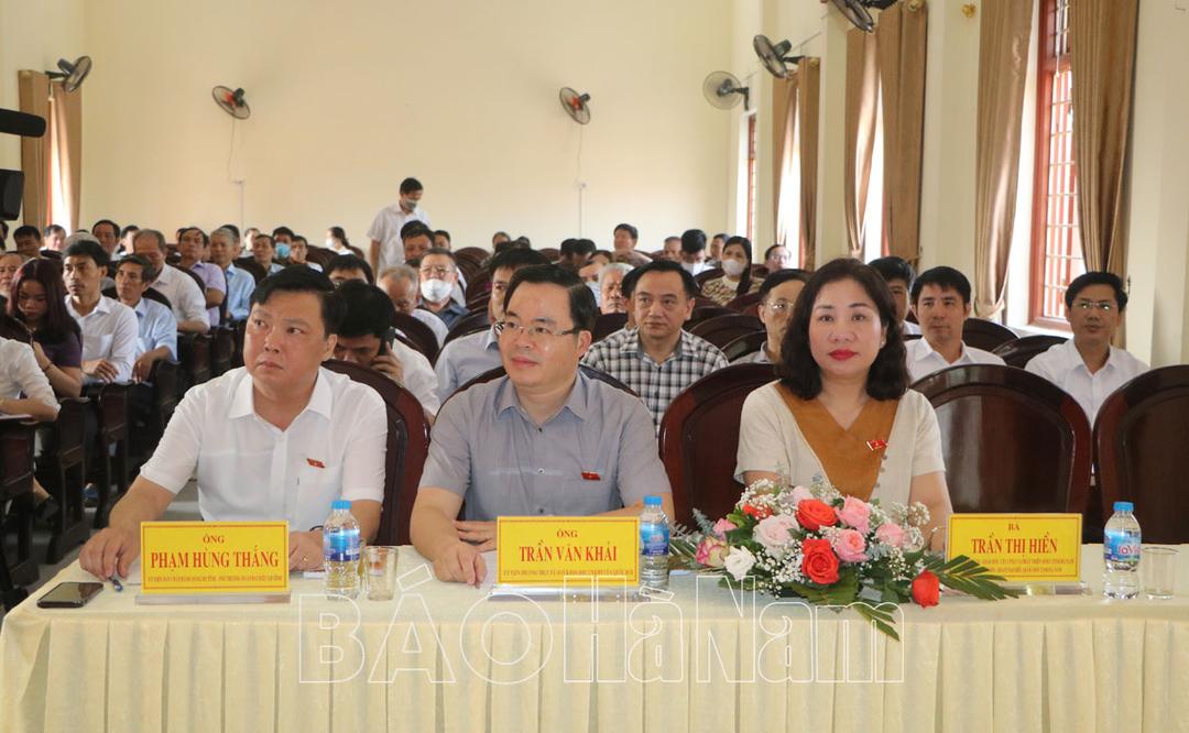 Đoàn Đại biểu Quốc hội tỉnh tiếp xúc cử tri trước Kỳ họp thứ 5