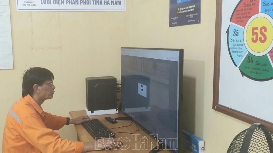 Điện lực thành phố Phủ Lý ứng dụng công nghệ trong quản lý, đo đếm điện năng