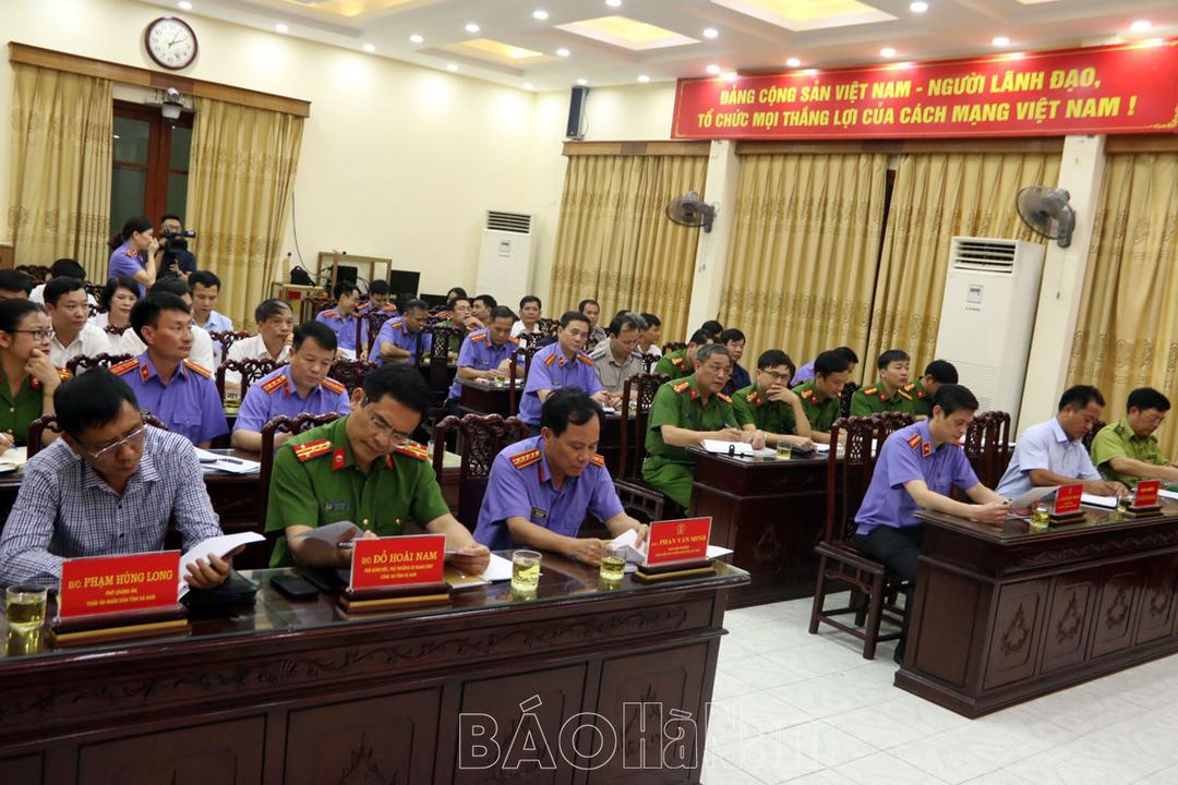 Liên ngành các cơ quan tố tụng tỉnh sơ kết 3 năm thực hiện Thông tư liên tịch số 01