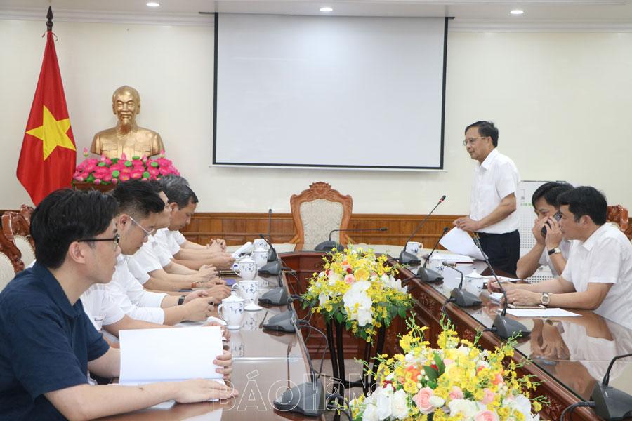 Tổng công ty Điện lực miền Bắc làm việc với UBND tỉnh về việc đẩy mạnh tiết kiệm điện mùa khô và năm 2023