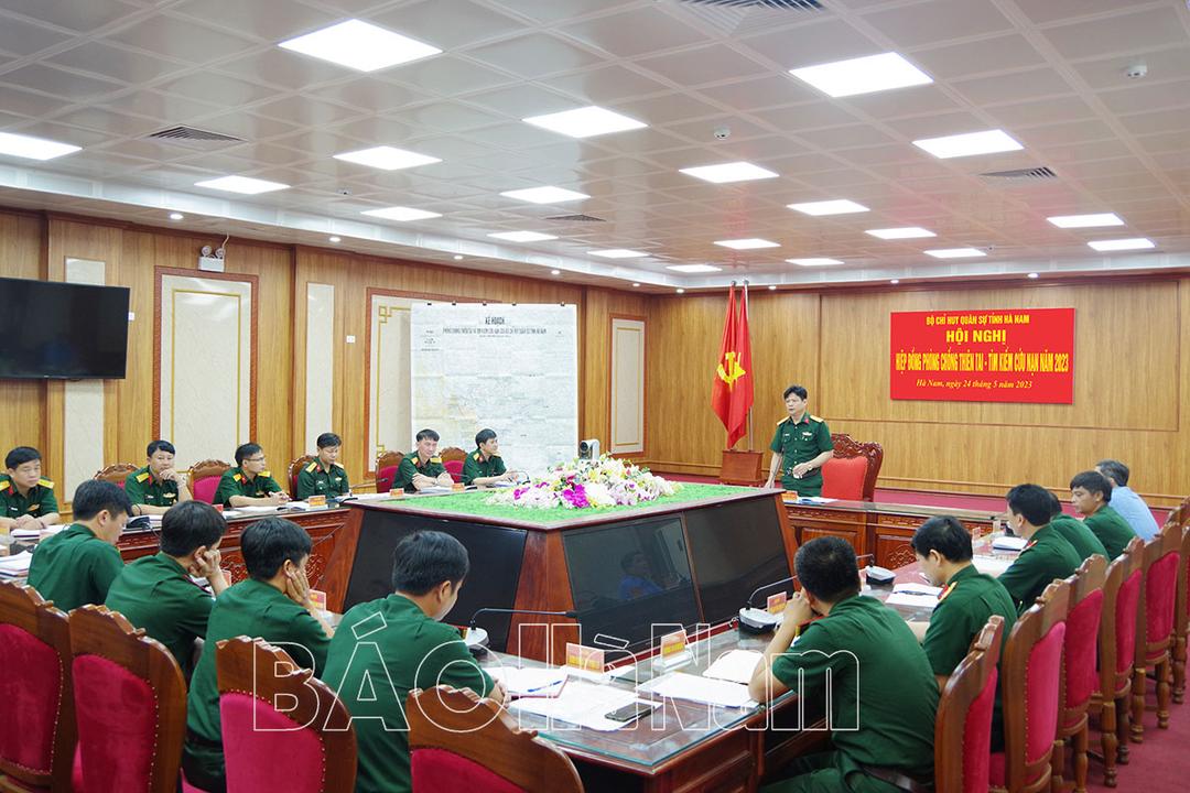 Bộ CHQS tỉnh hiệp đồng phòng chống thiên tai - tìm kiếm cứu nạn