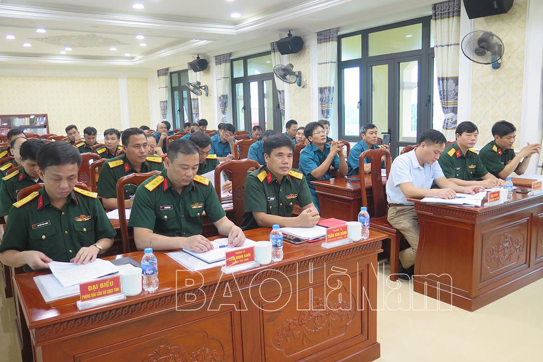 Ban CHQS huyện Kim Bảng phối hợp phòng chống thiên tai - tìm kiếm cứu nạn