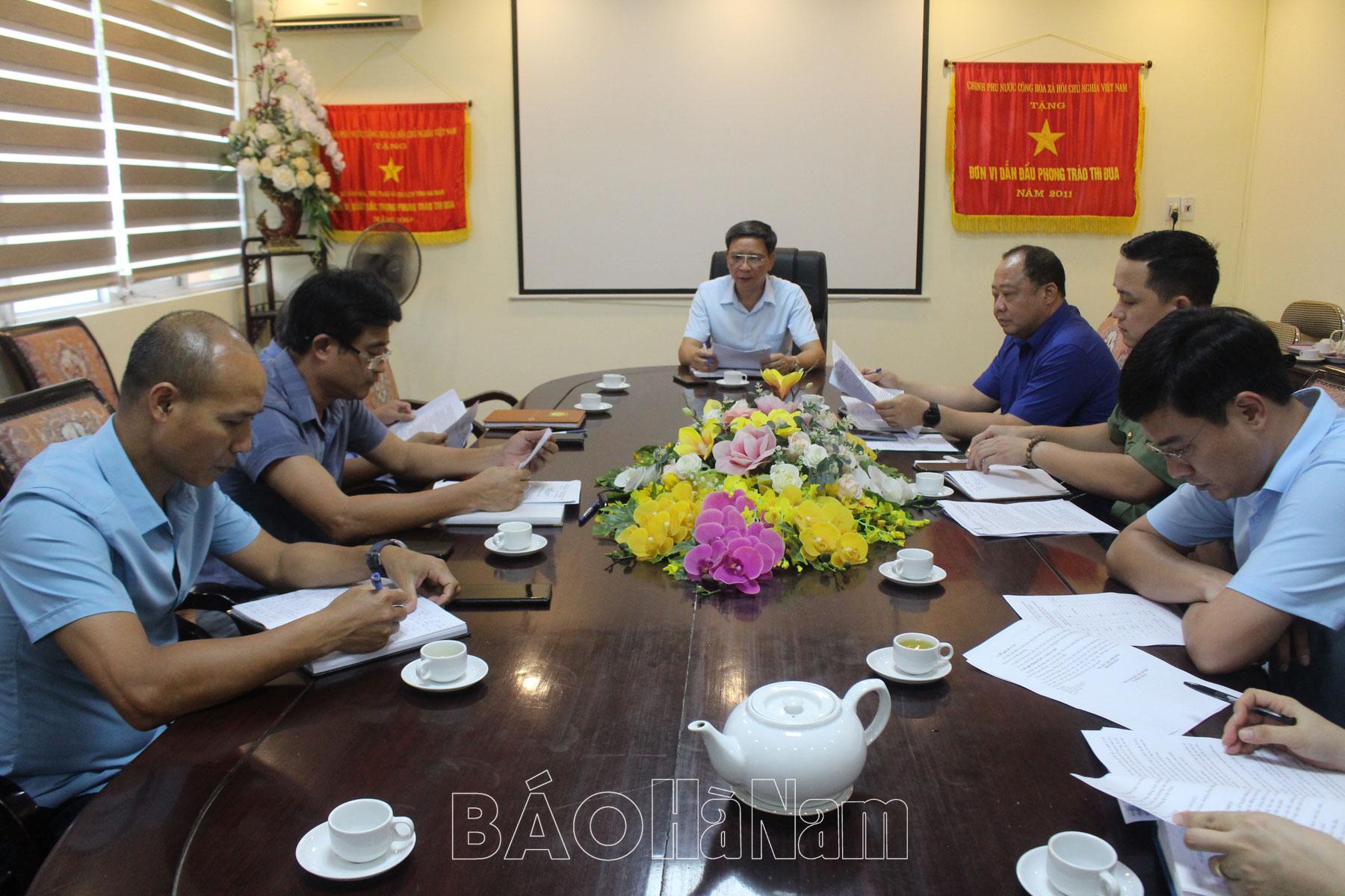 Họp Ban Tổ chức địa phương đăng cai Giải Futsal nữ vô địch Quốc gia 2023