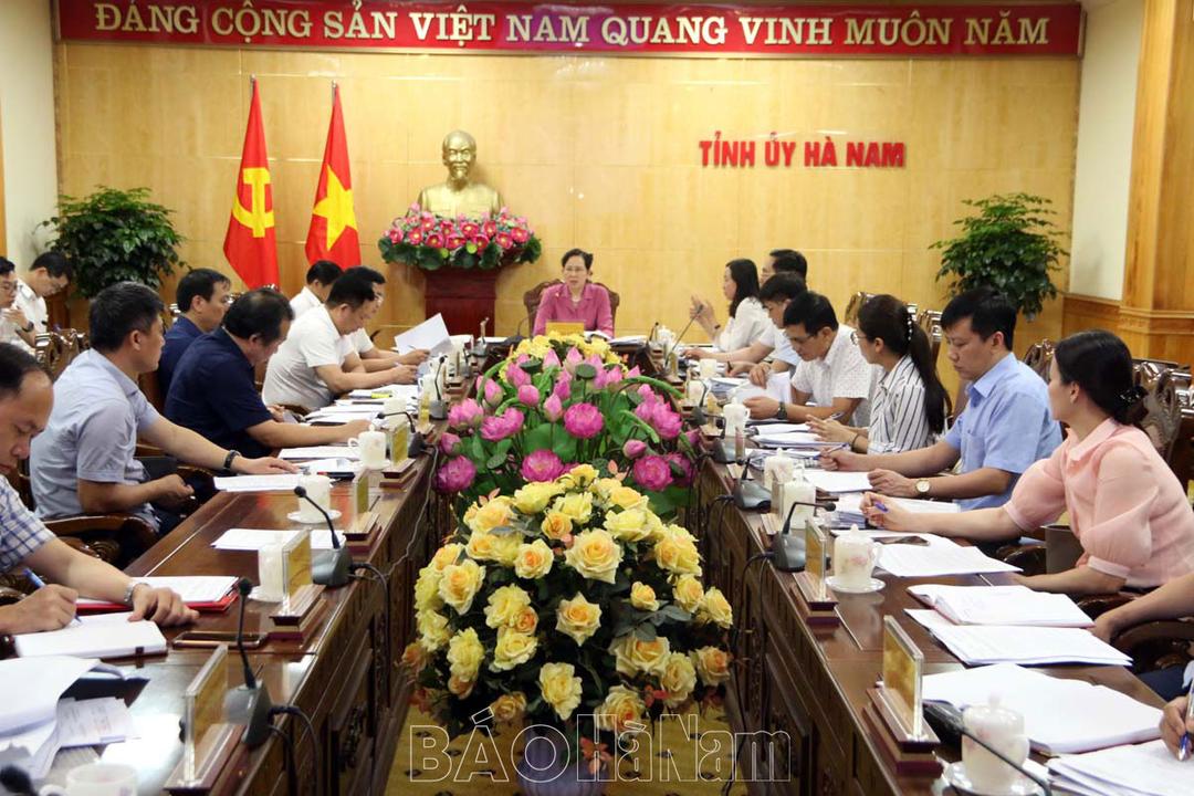 Thường trực Tỉnh ủy cho ý kiến về các nội dung trình tại kỳ họp thường lệ giữa năm 2023 HĐND tỉnh