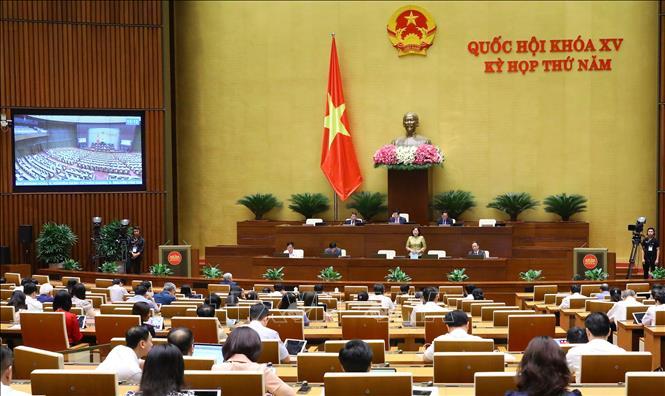 Ngày 19/6, Quốc hội tiếp tục làm việc tại hội trường