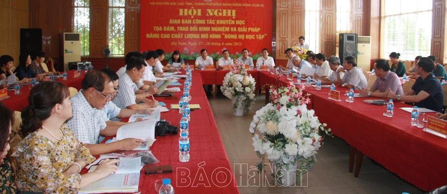 Giao ban, tọa đàm công tác khuyến học các tỉnh, thành phố đồng bằng sông Hồng