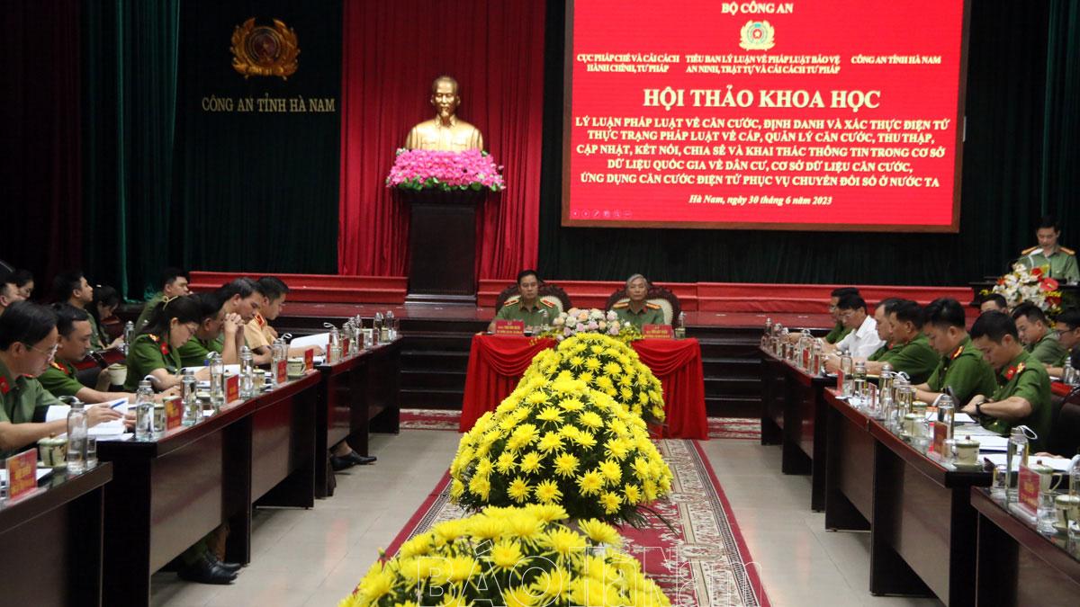 Hội thảo khoa học “Lý luận pháp luật về căn cước, định danh và xác thực điện tử”