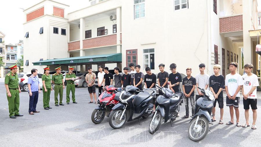 Công an TP.Phủ Lý khởi tố 15 đối tượng về hành vi “gây rối trật tự công cộng”