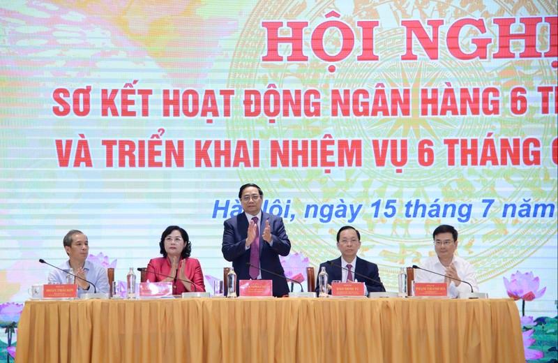 Thủ tướng Phạm Minh Chính dự hội nghị sơ kết hoạt động ngân hàng 6 tháng đầu năm 2023