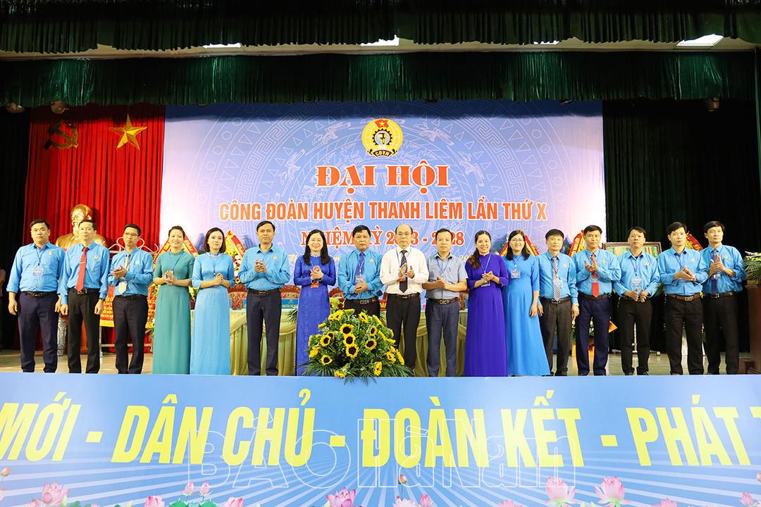 Đại hội Công đoàn huyện Thanh Liêm lần thứ X, nhiệm kỳ 2023-2028