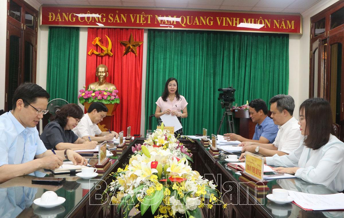 Thường trực Tỉnh ủy giao ban với lãnh đạo các cơ quan tham mưu, giúp việc Tỉnh ủy quý II/2023