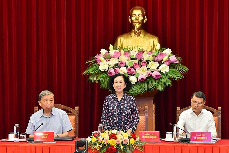Thường trực Ban Bí thư giao ban công tác với các đồng chí bí thư tỉnh ủy, thành ủy