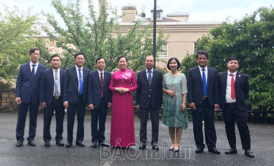Đồng chí Bí thư Tỉnh ủy Lê Thị Thủy cùng đoàn công tác tỉnh Hà Nam có nhiều hoạt động ngoại giao, xúc tiến đầu tư tại Mỹ