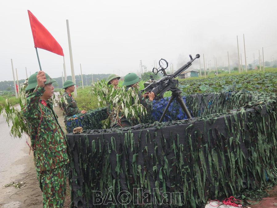Thành phố Phủ Lý tổ chức thành công diễn tập chiến đấu xã, phường trong khu vực phòng thủ
