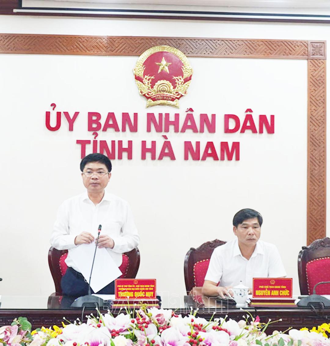UBND tỉnh tiếp tục thảo luận các nội dung trình HĐND tỉnh Hà Nam