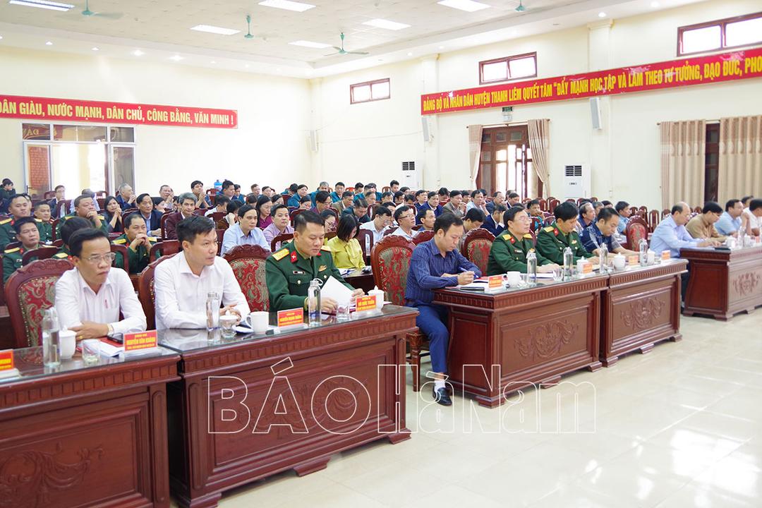 UBND huyện Thanh Liêm tổng kết công tác quốc phòng, quân sự địa phương năm 2023