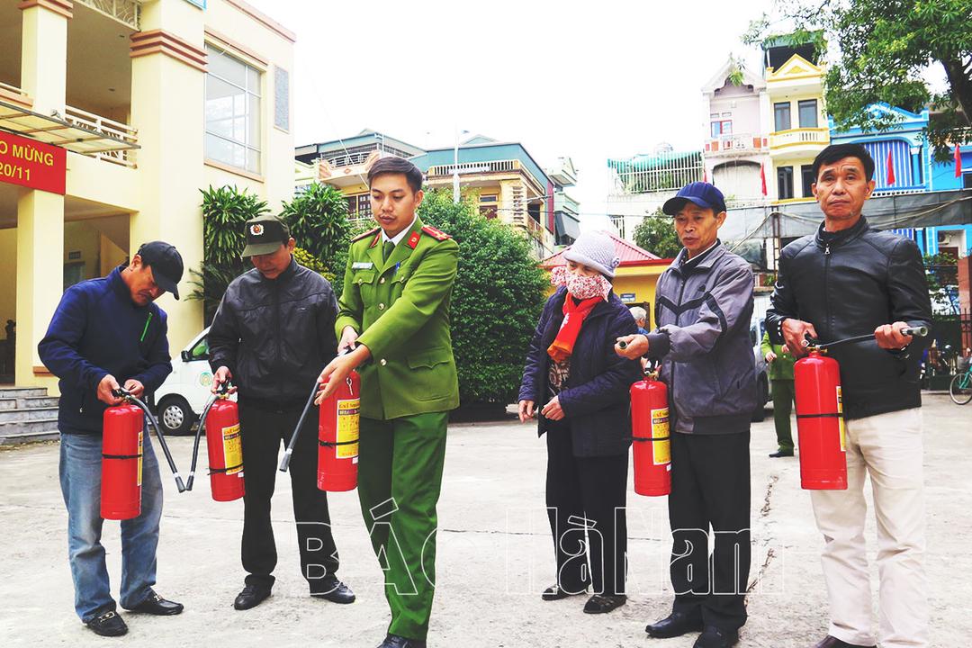 Phường Minh Khai tập huấn công tác phòng cháy chữa cháy