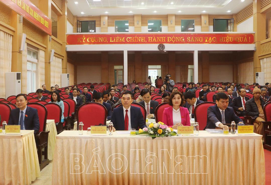 Khai mạc kỳ họp thứ 12 HĐND thị xã Duy Tiên