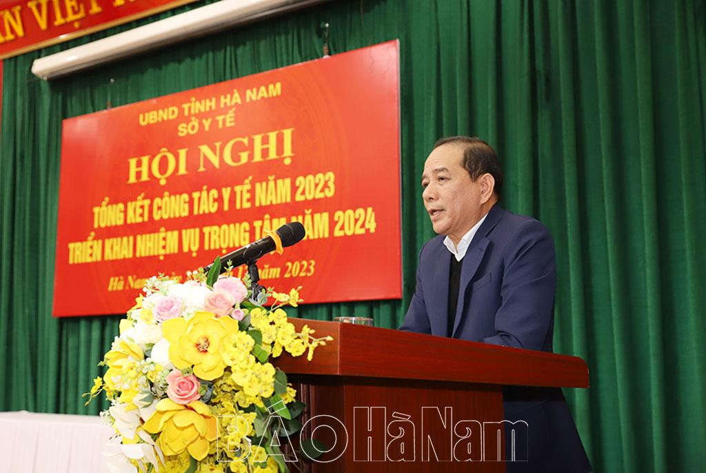 Sở Y tế tổng kết công tác năm 2023, triển khai nhiệm vụ trọng tâm năm 2024