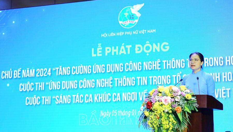Hội LHPN Việt Nam phát động các cuộc thi và chủ đề công tác hội năm 2024