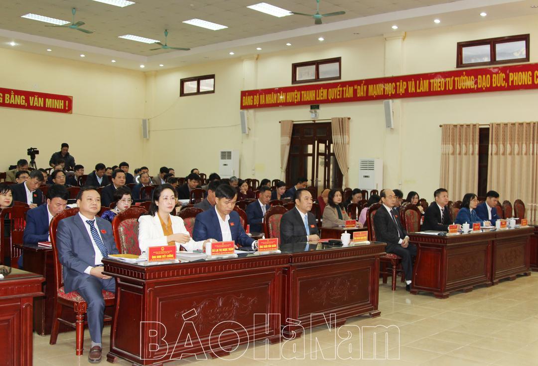 HĐND huyện Thanh Liêm tổ chức kỳ họp chuyên đề bầu Chủ tịch HĐND và UBND huyện