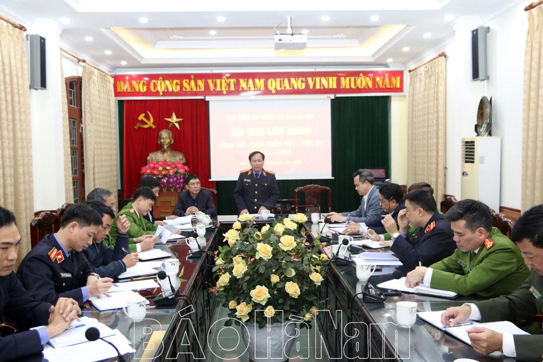 Ba ngành làm án triển khai công tác phối hợp hoạt động tố tụng hình sự quý I/2024