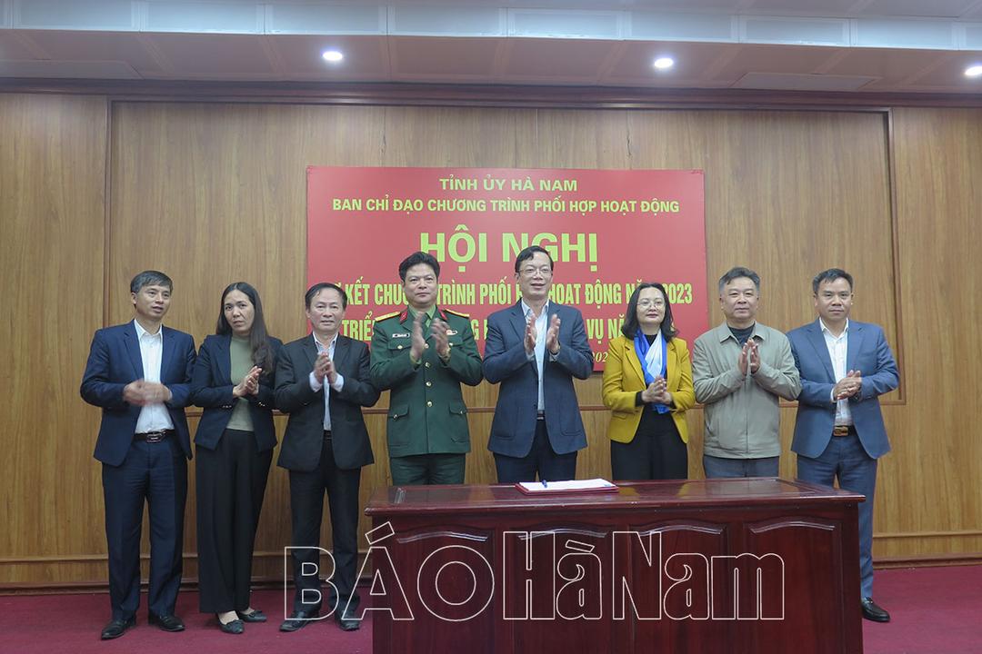 Ban Chỉ đạo chương trình phối hợp hoạt động tỉnh triển khai nhiệm vụ năm 2024