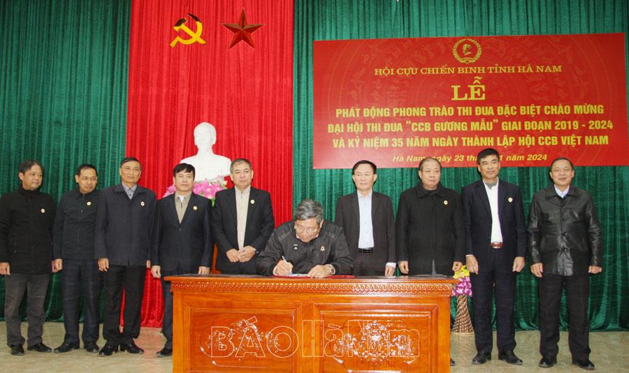 Hội Cựu chiến binh tỉnh phát động phong trào thi đua đặc biệt nhân các ngày lễ lớn, sự kiện quan trọng năm 2024