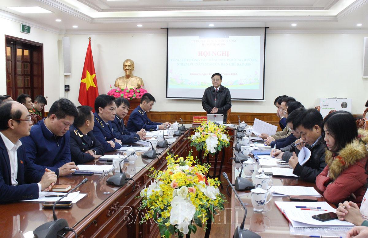 Ban Chỉ đạo 389 tỉnh triển khai phương hướng, nhiệm vụ năm 2024