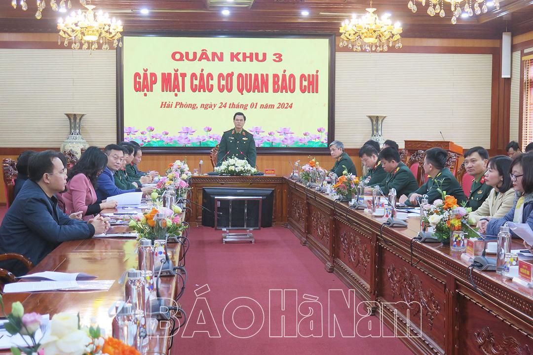 Bộ Tư lệnh Quân khu 3 gặp mặt các cơ quan báo chí