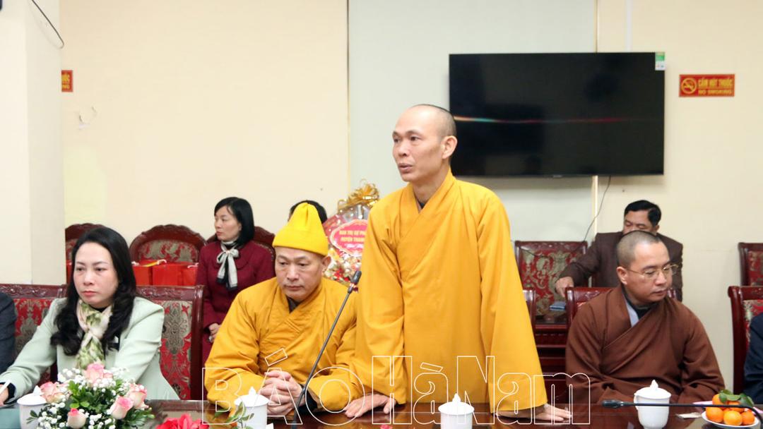 Thanh Liêm gặp mặt chức sắc tôn giáo nhân dịp Tết Nguyên đán Giáp Thìn 2024