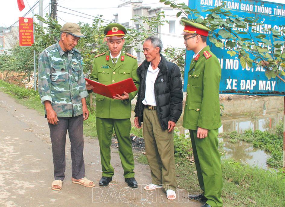 Đồng Du thực hiện tiêu chí bảo đảm an ninh trật tự trong xây dựng NTM nâng cao